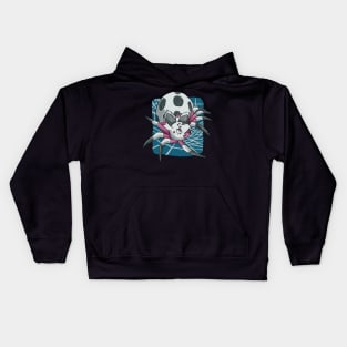 So I'm a Spider, So What? Kumoko with her Spider web in a Watercolor art Kids Hoodie